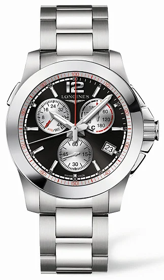 Longines Conquest Chrono 1/100 sec Horse Racing L37014566