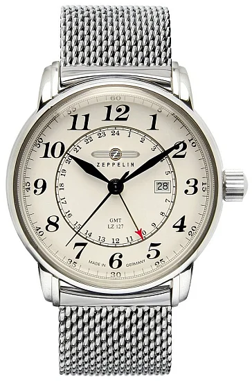 Zeppelin LZ127 Count Zeppelin GMT Mesh ZE-7642M-5