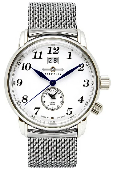 Zeppelin LZ127 Count Zeppelin GMT Big Date Mesh ZE-7644M-1