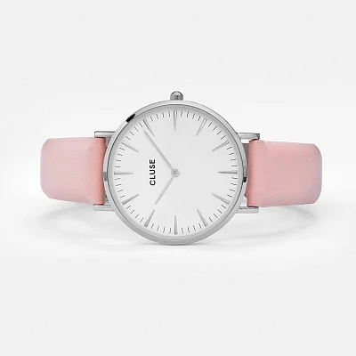 Cluse Boho Chic Silver White Pink CL18214