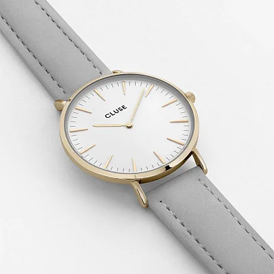 Cluse Boho Chic Yellow Gold White Grey CL18414