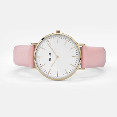 Cluse Boho Chic Yellow Gold White Pink CL18410