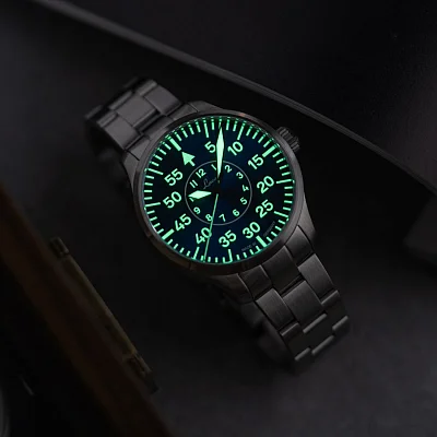 Laco Aachen 39 Pilot Watch Automatic Blaue Stunde LA-862103.2.MB