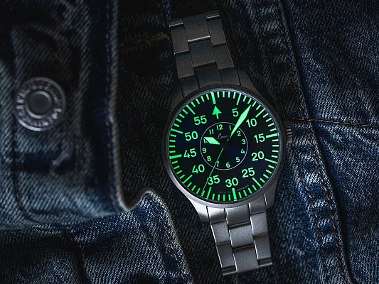 Laco Aachen 39 Pilot Watch Automatic Blaue Stunde LA-862103.MB
