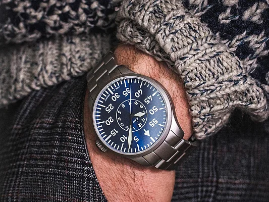 Laco Aachen 39 Pilot Watch Automatic Blaue Stunde LA-862103.MB