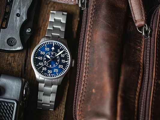 Laco Aachen 39 Pilot Watch Automatic Blaue Stunde LA-862103.MB