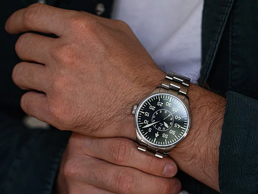Laco Aachen 39 Pilot Watch Automatic Bracelet LA-862139