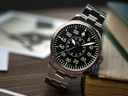 Laco Aachen 39 Pilot Watch Automatic Bracelet LA-862139
