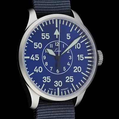 Laco Aachen 42 Pilot Watch Automatic Blaue Stunde NATO LA-862101