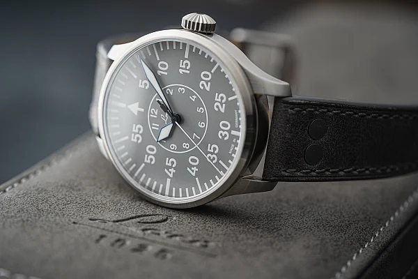 Laco Aachen Grau 39 Pilot Watch Automatic LA-862162