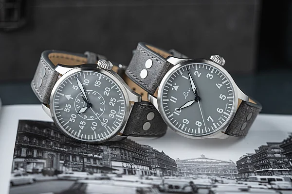 Laco Aachen Grau 39 Pilot Watch Automatic LA-862162
