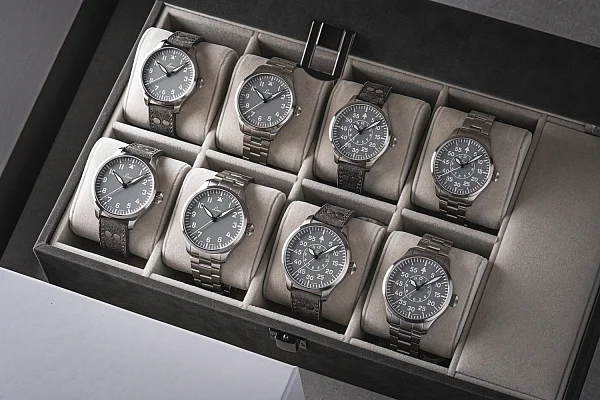 Laco Aachen Grau 39 Pilot Watch Automatic LA-862162.MB