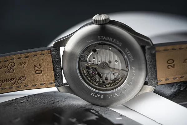 Laco Aachen Grau 39 Pilot Watch Automatic LA-862162