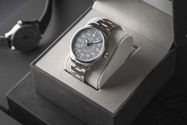 Laco Aachen Grau 39 Pilot Watch Automatic LA-862162.MB