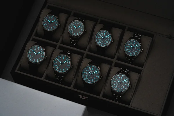 Laco Aachen Grau 39 Pilot Watch Automatic LA-862162.MB