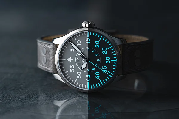 Laco Aachen Grau 39 Pilot Watch Automatic LA-862162