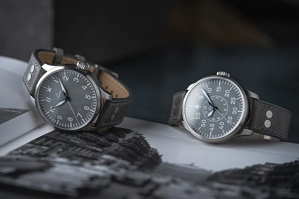 Laco Aachen Grau 42 Pilot Watch Automatic LA-862159