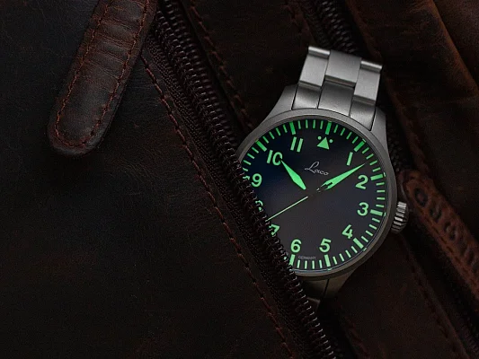 Laco Augsburg 39 Pilot Watch Automatic Blaue Stunde LA-862102.2.MB