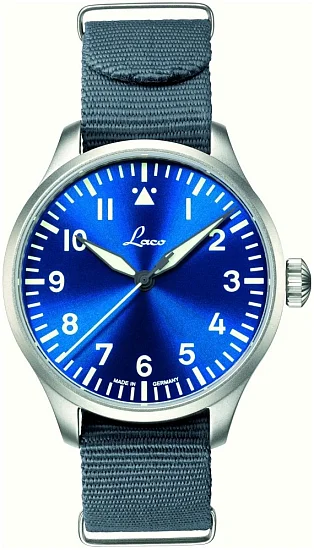 Laco Augsburg 39 Pilot Watch Automatic Blaue Stunde NATO LA-862102
