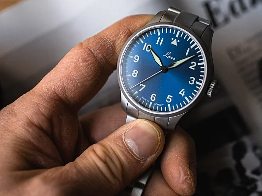 Laco Augsburg 39 Pilot Watch Automatic Blaue Stunde LA-862102.2.MB