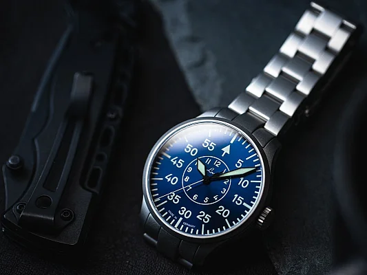Laco Aachen 42 Pilot Watch Automatic Blaue Stunde LA-862101.2.MB