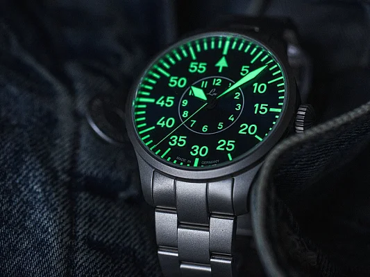 Laco Aachen 42 Pilot Watch Automatic Blaue Stunde LA-862101.2.MB