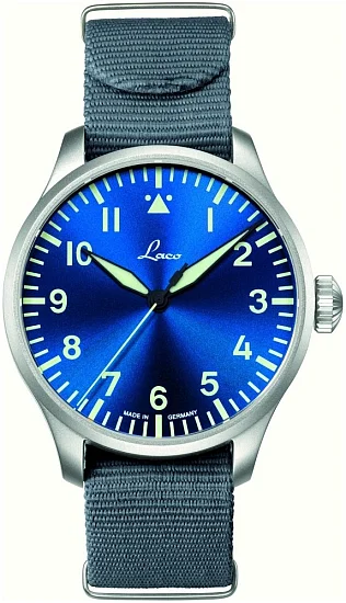 Laco Augsburg 42 Pilot Watch Automatic Blaue Stunde NATO LA-862100