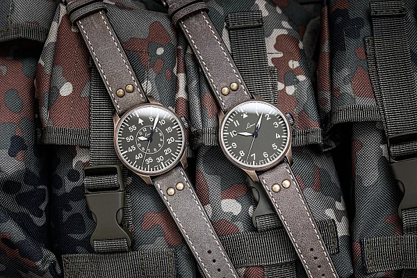 Laco Augsburg 42 Pilot Watch Automatic Olive Limited Edition LA-862127