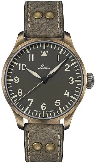 Laco Augsburg 42 Pilot Watch Automatic Olive Limited Edition LA-862127