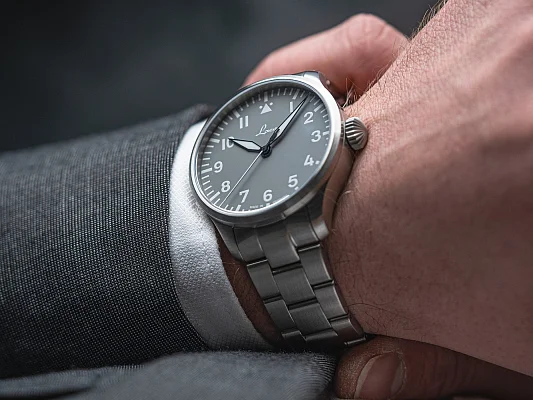 Laco Augsburg Grau 39 Pilot Watch Automatic LA-862161.MB