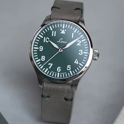 Laco Augsburg Polar 39 Pilot Watch Automatic Limited Edition Grun LA-862189