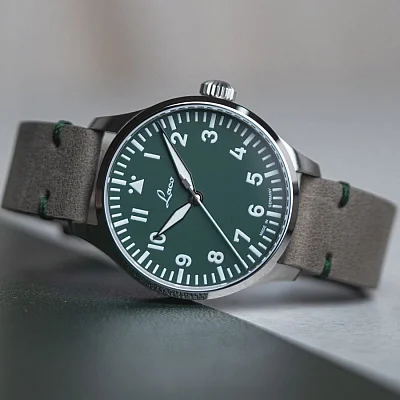 Laco Augsburg Polar 39 Pilot Watch Automatic Limited Edition Grun LA-862189