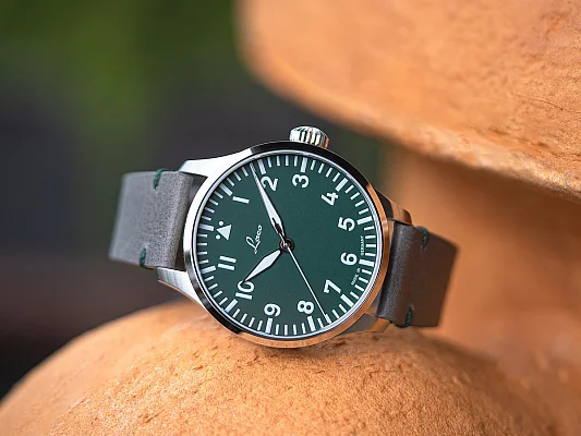 Laco Augsburg 42 Pilot Watch Automatic Limited Edition Grun LA-862178