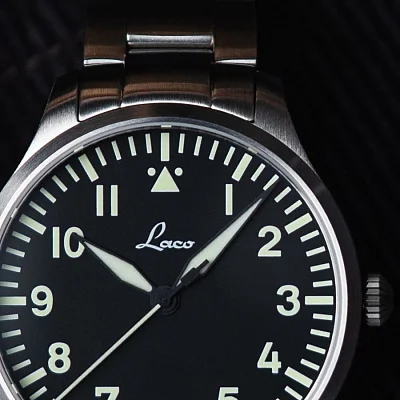 Laco Genf 40 Pilot Watch Quartz LA-861807.2.MB