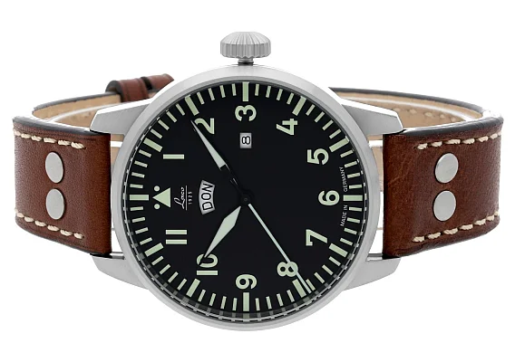 Laco Genf 42 Pilot Watch Quartz Day-Date LA-861807