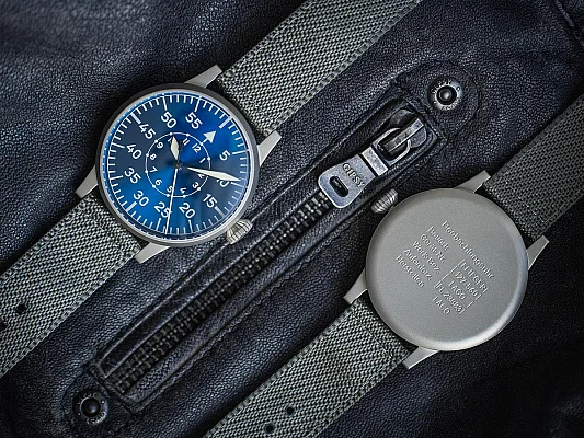 Laco Leipzig 42 Pilot Watch Original Mechanical Blaue Stunde LA-862084