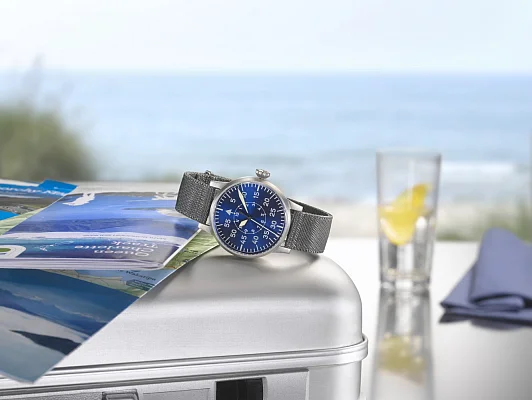 Laco Leipzig 42 Pilot Watch Original Mechanical Blaue Stunde LA-862084