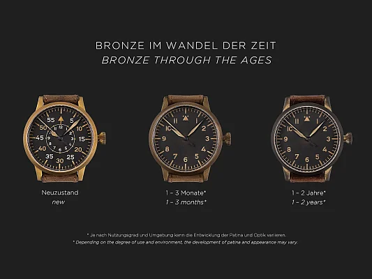 Laco Leipzig Bronze 42 Pilot Watch Original Mechanical LA-862152