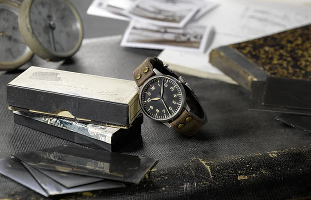 Laco Memmingen 42 Erbstuck Pilot Watch Original Mechanical Used Look LA-861935