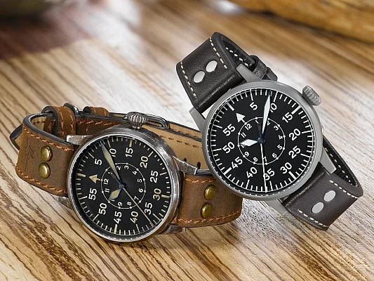 Laco Paderborn 42 Erbstuck Pilot Watch Original Automatic Used Look LA-861932