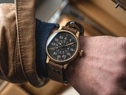 Laco Paderborn 42 Pilot Watch Original Automatic Bronze LA-862150