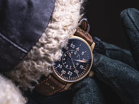 Laco Paderborn 42 Pilot Watch Original Automatic Bronze LA-862150