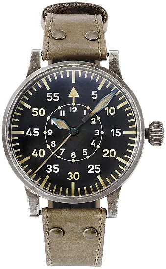 Laco Replica 55 Erbstuck Pilot Watch Original Mechanical Used Look LA-861941
