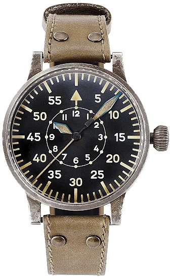Laco Replica 55 Erbstuck Pilot Watch Original Mechanical Used Look LA-862197