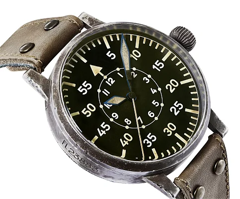 Laco Replica 55 Erbstuck Pilot Watch Original Mechanical Used Look LA-861941