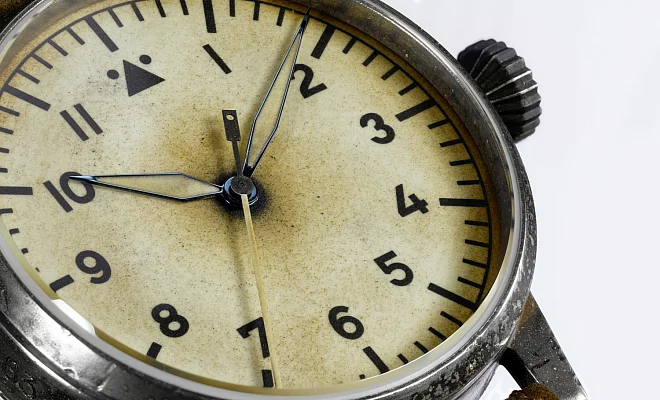 Laco Venedig 42 Erbstuck Pilot Watch Original Automatic Used Look LA-861943