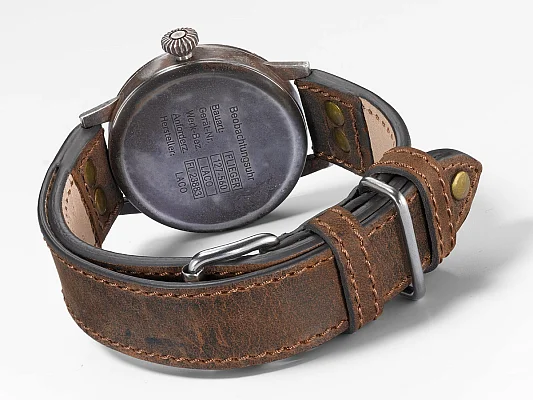 Laco Westerland 45 Erbstuck Pilot Watch Original Mechanical Used Look LA-861937