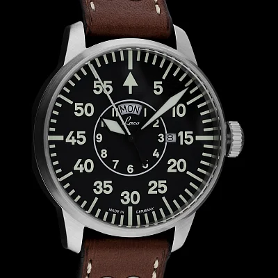 Laco Zurich 42 Pilot Watch Quartz Day-Date LA-861806