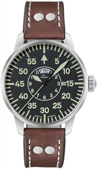 Laco Zurich 42 Pilot Watch Quartz Day-Date LA-861806
