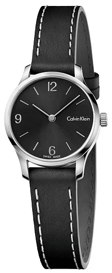 CALVIN KLEIN Lady Endless Black Dial Black Leather K7V231C1